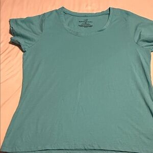 Bobbie Brooks Women's Aqua Short Sleeve Tee